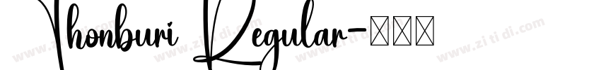 Thonburi Regular字体转换
